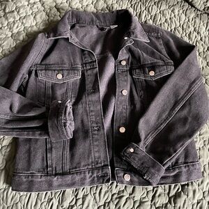 H&M faded black denim jacket